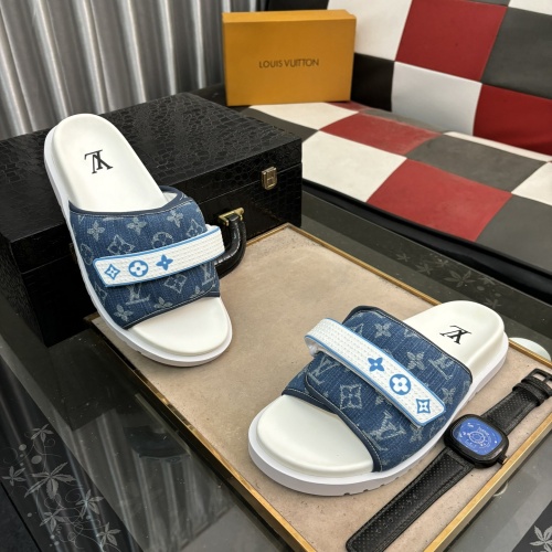 Cheap Louis Vuitton Slippers For Men #1207532 Replica Wholesale [$52.00 USD] [ITEM#1207532] on Replica Louis Vuitton Slippers