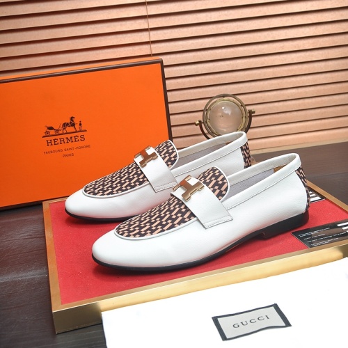 Cheap Hermes Leather Shoes For Men #1207612 Replica Wholesale [$100.00 USD] [ITEM#1207612] on Replica Hermes Leather Shoes