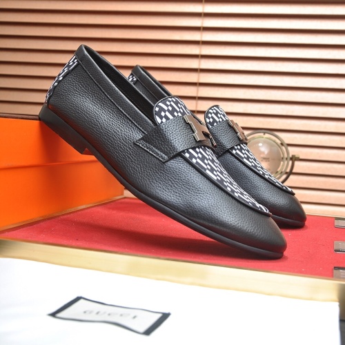 Cheap Hermes Leather Shoes For Men #1207615 Replica Wholesale [$100.00 USD] [ITEM#1207615] on Replica Hermes Leather Shoes