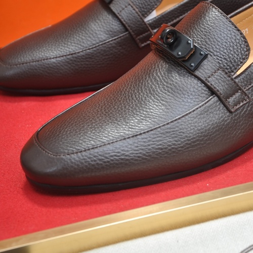 Cheap Hermes Leather Shoes For Men #1207623 Replica Wholesale [$102.00 USD] [ITEM#1207623] on Replica Hermes Leather Shoes