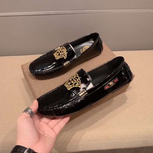 Cheap Versace Leather Shoes For Men #1207869 Replica Wholesale [$68.00 USD] [ITEM#1207869] on Replica Versace Leather Shoes