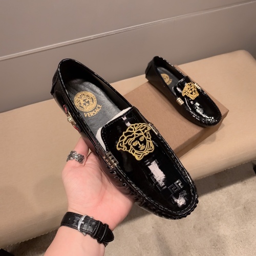 Cheap Versace Leather Shoes For Men #1207869 Replica Wholesale [$68.00 USD] [ITEM#1207869] on Replica Versace Leather Shoes