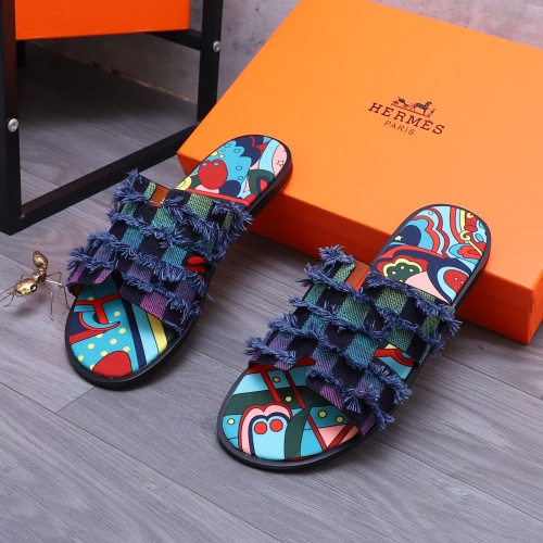 Cheap Hermes Slippers For Men #1207889 Replica Wholesale [$48.00 USD] [ITEM#1207889] on Replica Hermes Slippers