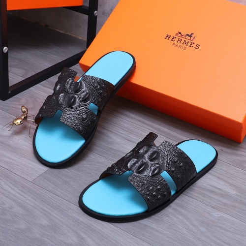 Cheap Hermes Slippers For Men #1207896 Replica Wholesale [$48.00 USD] [ITEM#1207896] on Replica Hermes Slippers