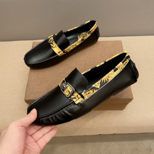 Cheap Versace Leather Shoes For Men #1207943 Replica Wholesale [$68.00 USD] [ITEM#1207943] on Replica Versace Leather Shoes