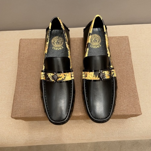 Cheap Versace Leather Shoes For Men #1207943 Replica Wholesale [$68.00 USD] [ITEM#1207943] on Replica Versace Leather Shoes