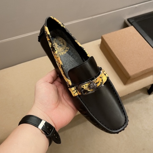 Cheap Versace Leather Shoes For Men #1207943 Replica Wholesale [$68.00 USD] [ITEM#1207943] on Replica Versace Leather Shoes