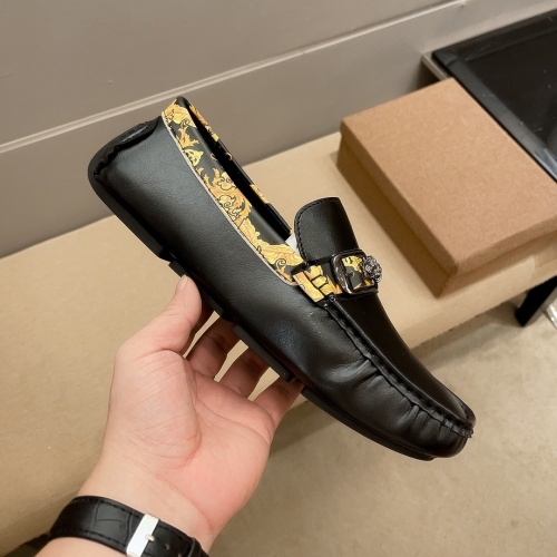 Cheap Versace Leather Shoes For Men #1207943 Replica Wholesale [$68.00 USD] [ITEM#1207943] on Replica Versace Leather Shoes