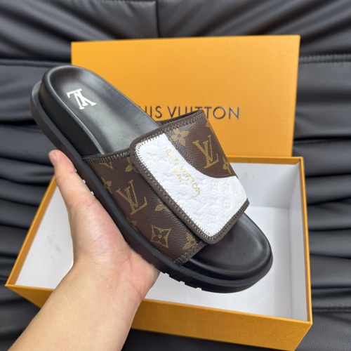 Cheap Louis Vuitton Slippers For Men #1208009 Replica Wholesale [$52.00 USD] [ITEM#1208009] on Replica Louis Vuitton Slippers