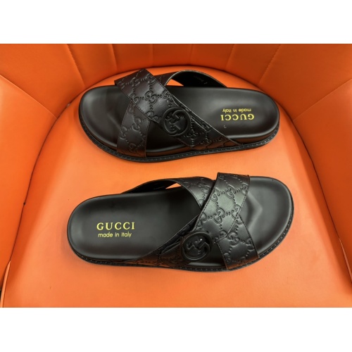 Cheap Gucci Slippers For Men #1208149 Replica Wholesale [$56.00 USD] [ITEM#1208149] on Replica Gucci Slippers