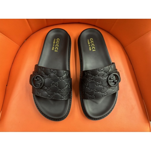 Cheap Gucci Slippers For Men #1208151 Replica Wholesale [$56.00 USD] [ITEM#1208151] on Replica Gucci Slippers