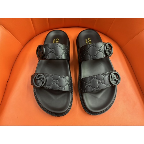 Cheap Gucci Slippers For Men #1208156 Replica Wholesale [$56.00 USD] [ITEM#1208156] on Replica Gucci Slippers