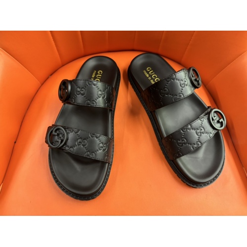 Cheap Gucci Slippers For Men #1208156 Replica Wholesale [$56.00 USD] [ITEM#1208156] on Replica Gucci Slippers