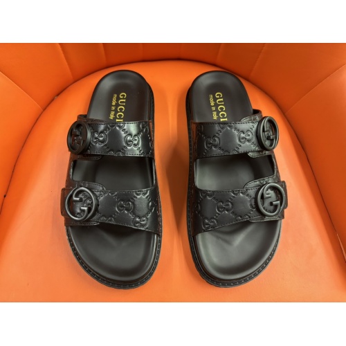 Cheap Gucci Slippers For Men #1208157 Replica Wholesale [$56.00 USD] [ITEM#1208157] on Replica Gucci Slippers