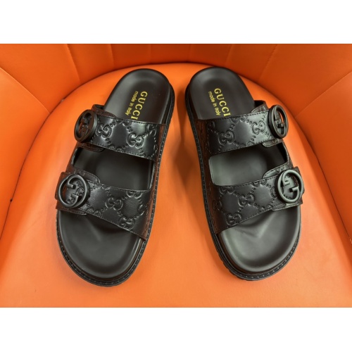 Cheap Gucci Slippers For Men #1208157 Replica Wholesale [$56.00 USD] [ITEM#1208157] on Replica Gucci Slippers