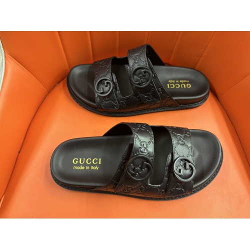 Cheap Gucci Slippers For Men #1208157 Replica Wholesale [$56.00 USD] [ITEM#1208157] on Replica Gucci Slippers