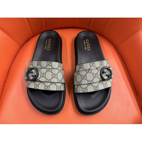 Cheap Gucci Slippers For Men #1208158 Replica Wholesale [$56.00 USD] [ITEM#1208158] on Replica Gucci Slippers