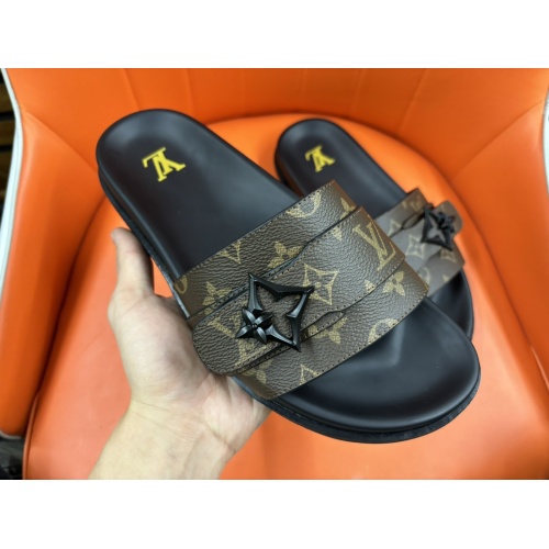 Cheap Louis Vuitton Slippers For Men #1208168 Replica Wholesale [$56.00 USD] [ITEM#1208168] on Replica Louis Vuitton Slippers