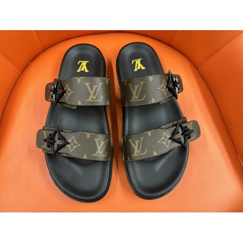 Cheap Louis Vuitton Slippers For Men #1208171 Replica Wholesale [$56.00 USD] [ITEM#1208171] on Replica Louis Vuitton Slippers