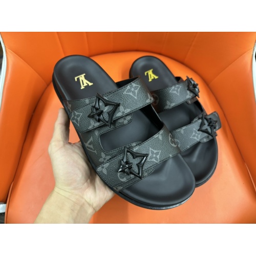 Cheap Louis Vuitton Slippers For Men #1208174 Replica Wholesale [$56.00 USD] [ITEM#1208174] on Replica Louis Vuitton Slippers