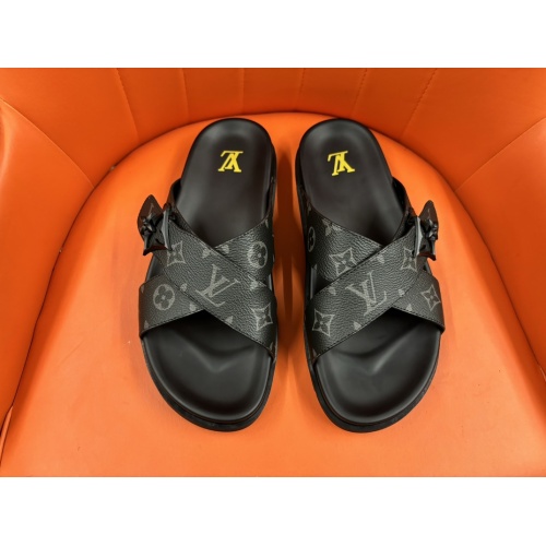 Cheap Louis Vuitton Slippers For Men #1208178 Replica Wholesale [$56.00 USD] [ITEM#1208178] on Replica Louis Vuitton Slippers