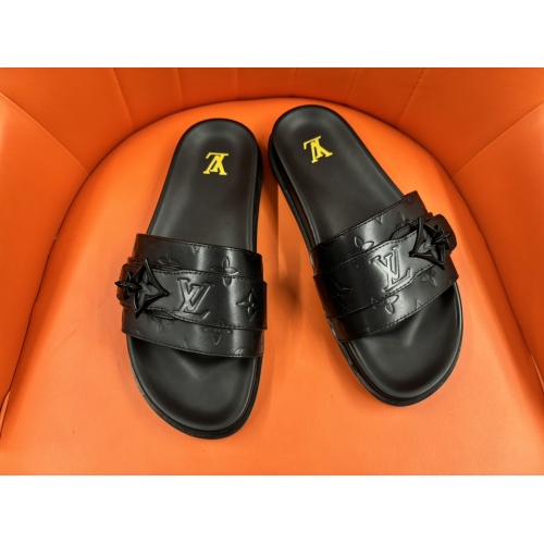 Cheap Louis Vuitton Slippers For Men #1208179 Replica Wholesale [$56.00 USD] [ITEM#1208179] on Replica Louis Vuitton Slippers