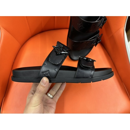 Cheap Louis Vuitton Slippers For Men #1208182 Replica Wholesale [$56.00 USD] [ITEM#1208182] on Replica Louis Vuitton Slippers