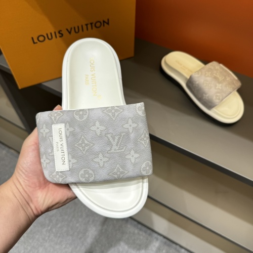 Cheap Louis Vuitton Slippers For Men #1208188 Replica Wholesale [$56.00 USD] [ITEM#1208188] on Replica Louis Vuitton Slippers