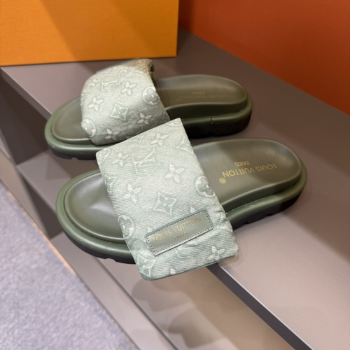 Cheap Louis Vuitton Slippers For Men #1208189 Replica Wholesale [$56.00 USD] [ITEM#1208189] on Replica Louis Vuitton Slippers