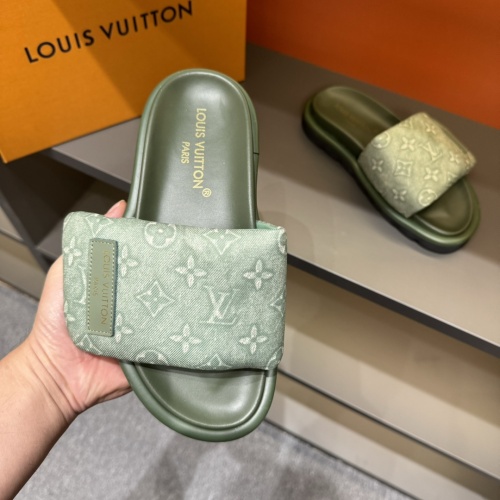 Cheap Louis Vuitton Slippers For Men #1208189 Replica Wholesale [$56.00 USD] [ITEM#1208189] on Replica Louis Vuitton Slippers