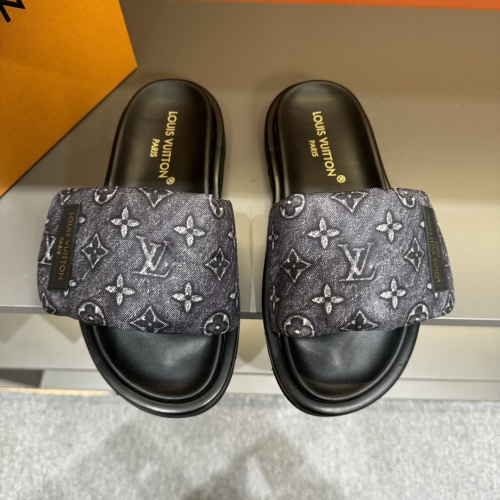 Cheap Louis Vuitton Slippers For Men #1208190 Replica Wholesale [$56.00 USD] [ITEM#1208190] on Replica Louis Vuitton Slippers