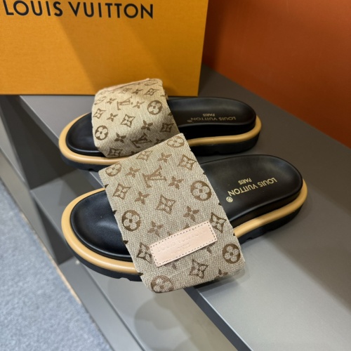 Cheap Louis Vuitton Slippers For Men #1208194 Replica Wholesale [$56.00 USD] [ITEM#1208194] on Replica Louis Vuitton Slippers