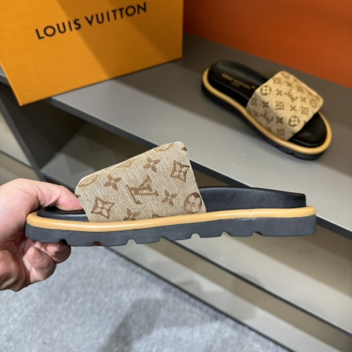 Cheap Louis Vuitton Slippers For Men #1208194 Replica Wholesale [$56.00 USD] [ITEM#1208194] on Replica Louis Vuitton Slippers