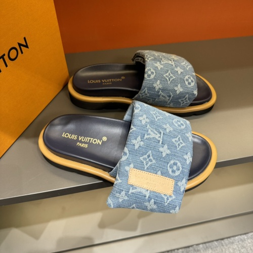 Cheap Louis Vuitton Slippers For Men #1208196 Replica Wholesale [$56.00 USD] [ITEM#1208196] on Replica Louis Vuitton Slippers