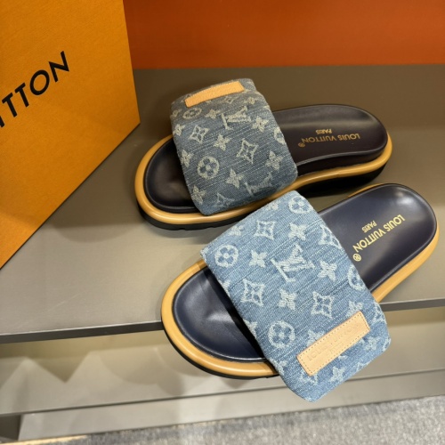 Cheap Louis Vuitton Slippers For Men #1208196 Replica Wholesale [$56.00 USD] [ITEM#1208196] on Replica Louis Vuitton Slippers