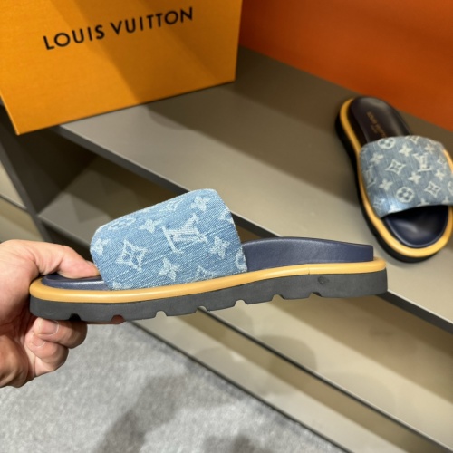 Cheap Louis Vuitton Slippers For Men #1208196 Replica Wholesale [$56.00 USD] [ITEM#1208196] on Replica Louis Vuitton Slippers