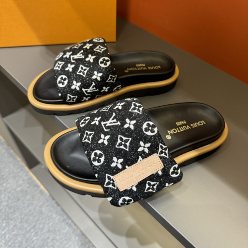 Cheap Louis Vuitton Slippers For Men #1208199 Replica Wholesale [$56.00 USD] [ITEM#1208199] on Replica Louis Vuitton Slippers