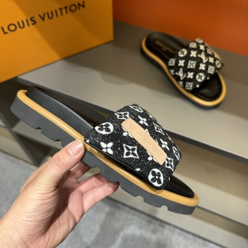 Cheap Louis Vuitton Slippers For Men #1208199 Replica Wholesale [$56.00 USD] [ITEM#1208199] on Replica Louis Vuitton Slippers