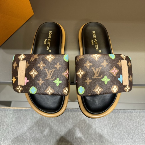 Cheap Louis Vuitton Slippers For Men #1208201 Replica Wholesale [$56.00 USD] [ITEM#1208201] on Replica Louis Vuitton Slippers