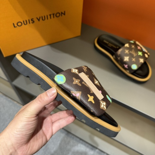 Cheap Louis Vuitton Slippers For Men #1208201 Replica Wholesale [$56.00 USD] [ITEM#1208201] on Replica Louis Vuitton Slippers