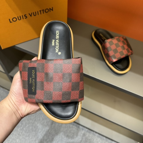 Cheap Louis Vuitton Slippers For Men #1208205 Replica Wholesale [$56.00 USD] [ITEM#1208205] on Replica Louis Vuitton Slippers