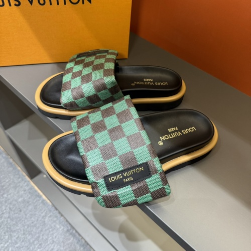 Cheap Louis Vuitton Slippers For Men #1208206 Replica Wholesale [$56.00 USD] [ITEM#1208206] on Replica Louis Vuitton Slippers