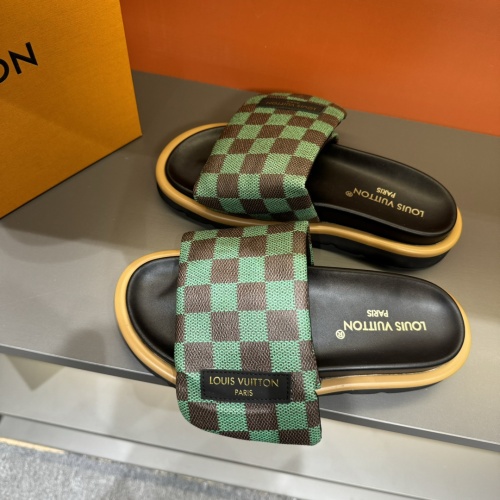 Cheap Louis Vuitton Slippers For Men #1208206 Replica Wholesale [$56.00 USD] [ITEM#1208206] on Replica Louis Vuitton Slippers