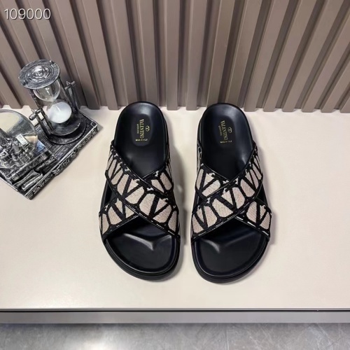 Cheap Valentino Slippers For Men #1208220 Replica Wholesale [$56.00 USD] [ITEM#1208220] on Replica Valentino Slippers