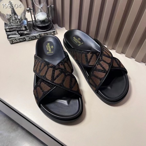 Cheap Valentino Slippers For Men #1208221 Replica Wholesale [$56.00 USD] [ITEM#1208221] on Replica Valentino Slippers