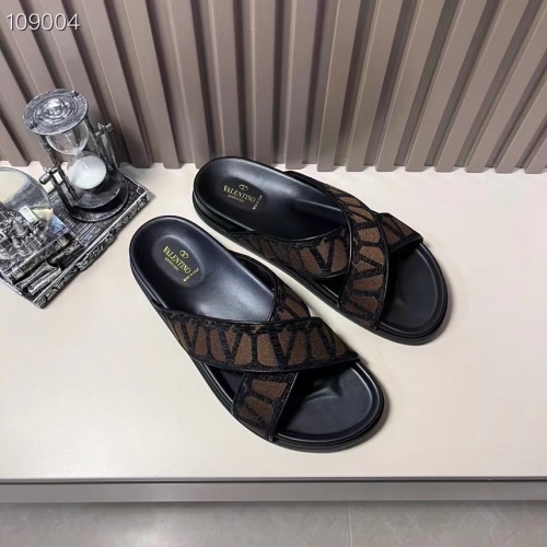 Cheap Valentino Slippers For Men #1208221 Replica Wholesale [$56.00 USD] [ITEM#1208221] on Replica Valentino Slippers