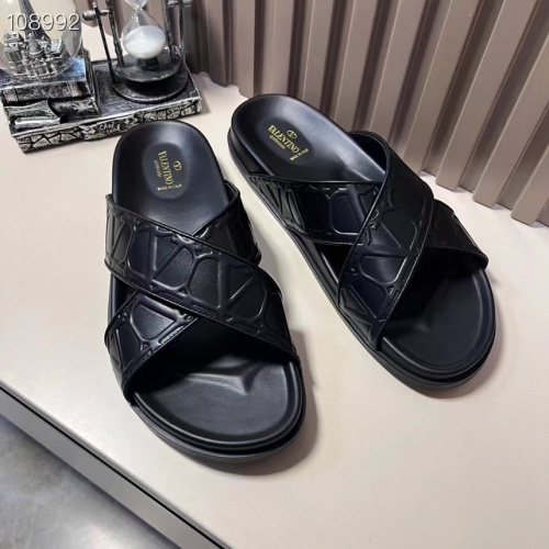 Cheap Valentino Slippers For Men #1208223 Replica Wholesale [$56.00 USD] [ITEM#1208223] on Replica Valentino Slippers