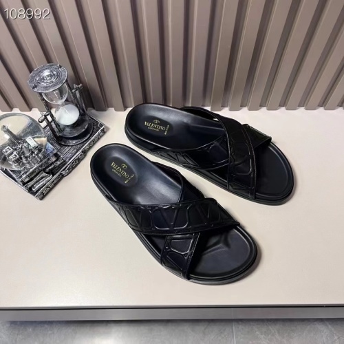 Cheap Valentino Slippers For Men #1208223 Replica Wholesale [$56.00 USD] [ITEM#1208223] on Replica Valentino Slippers