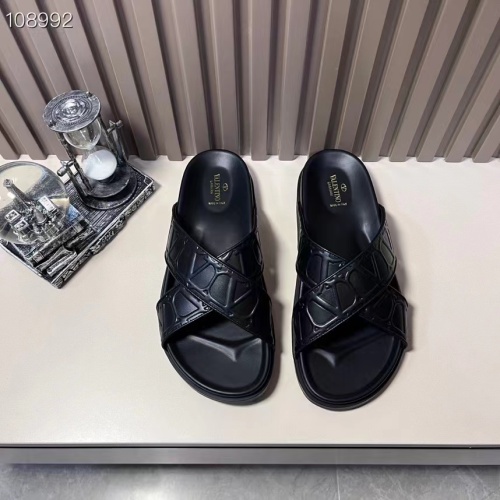 Cheap Valentino Slippers For Men #1208223 Replica Wholesale [$56.00 USD] [ITEM#1208223] on Replica Valentino Slippers