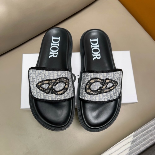 Cheap Christian Dior Slippers For Men #1208305 Replica Wholesale [$56.00 USD] [ITEM#1208305] on Replica Christian Dior Slippers